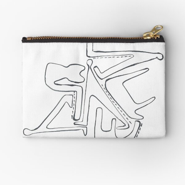 Humans and Mammals Zipper Pouch