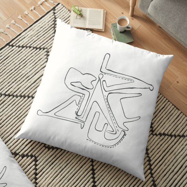 Humans and Mammals Floor Pillow