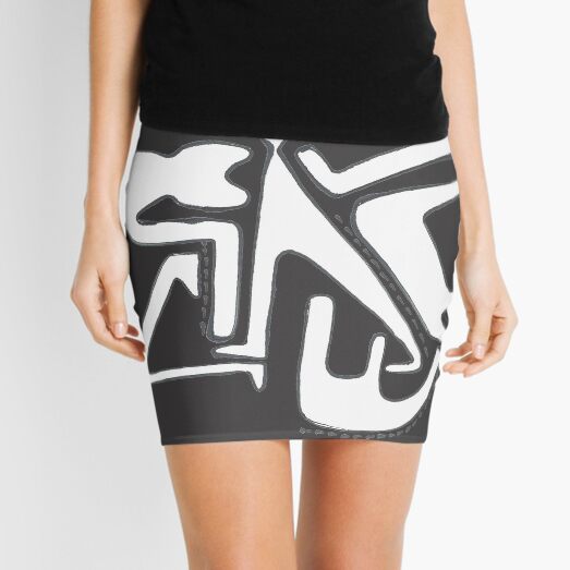 Humans and Mammals Mini Skirt