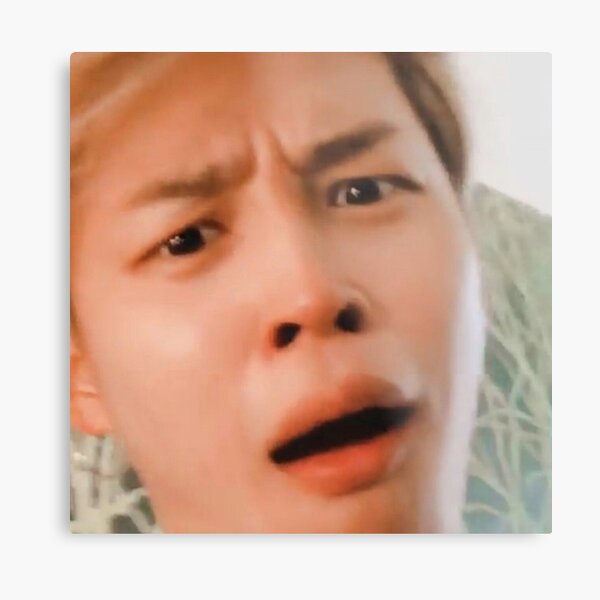 Meme Faces Metal Prints Redbubble - bts park jimin jimin meme roblox meme on meme roblox exploit