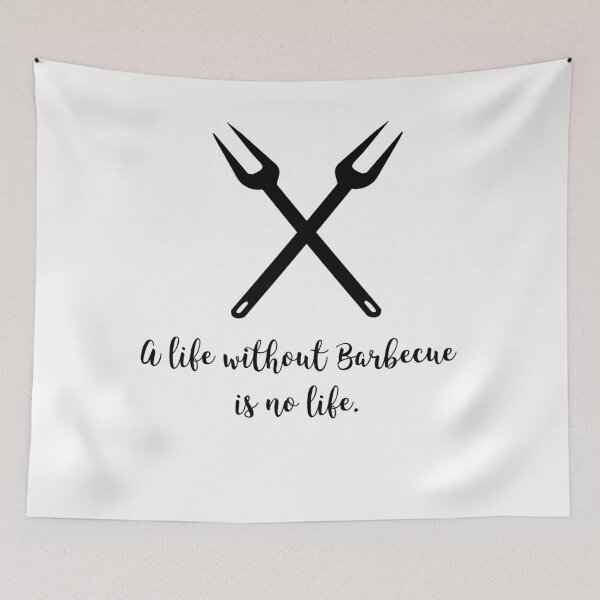 Item preview, Life without barbecue designed and sold by Vectorqueen.