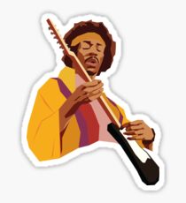 Hendrix Vector Art Sticker