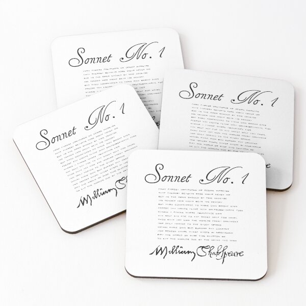 Item preview, Shakespeare Sonnet No. 1 designed and sold by Styled Vintage.