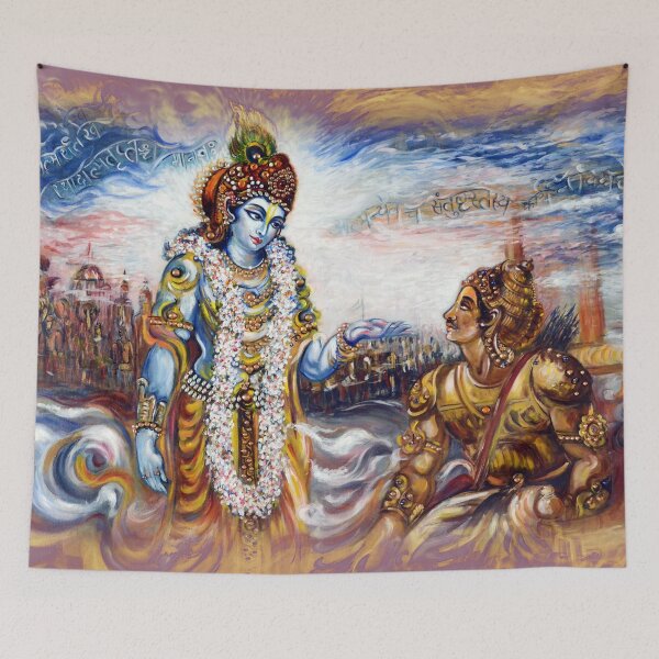 Item preview, Krishna Preaching Arjuna - Bhagwat Geeta designed and sold by Harsh Malik.