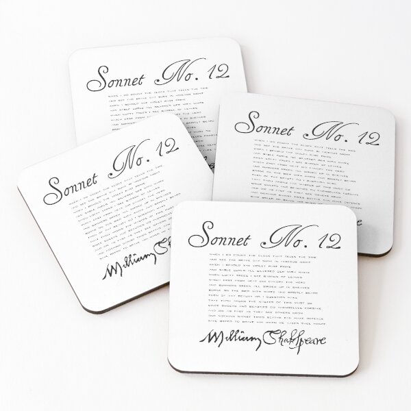 Item preview, Shakespeare Sonnet No. 12 designed and sold by Styled Vintage.