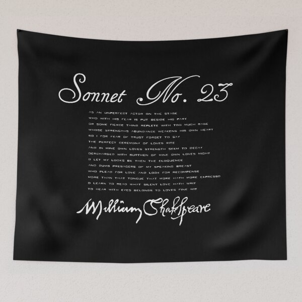 Item preview, Shakespeare Sonnet No. 23 designed and sold by Styled Vintage.
