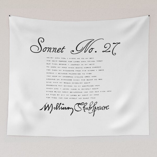Item preview, Shakespeare Sonnet No. 27 designed and sold by Styled Vintage.