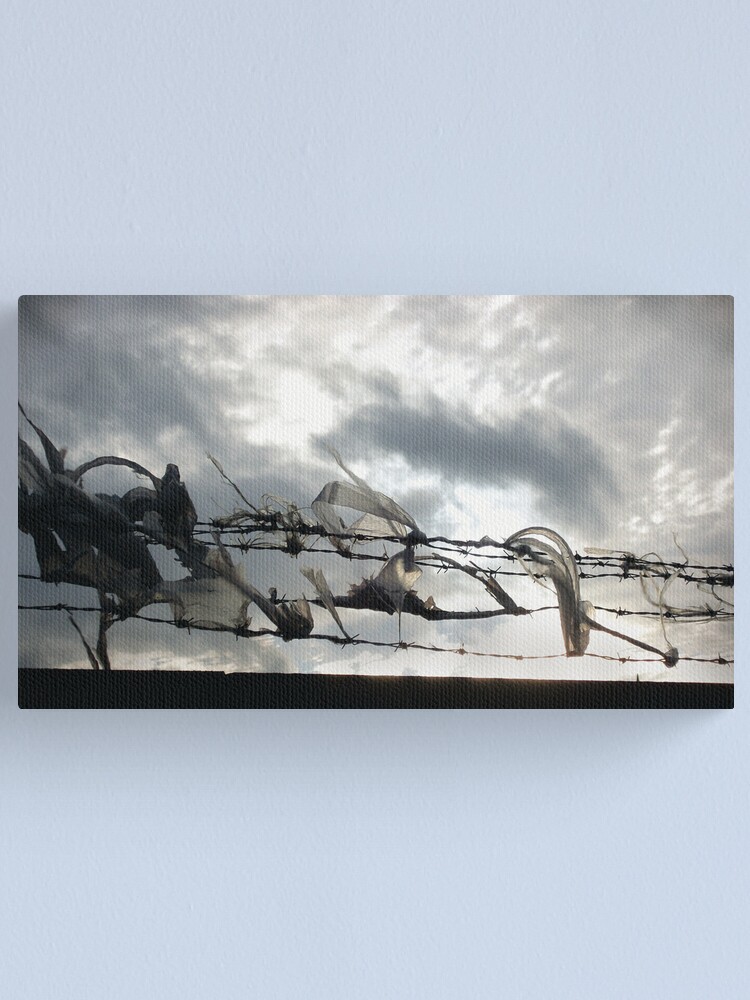 Alternate view of On the wire Canvas Print