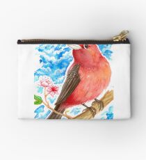 Scarlet Tanager Zipper Pouch