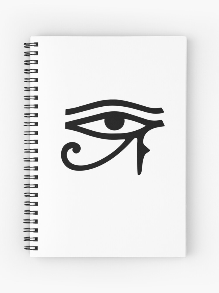 Drittes Auge Von Ra Horus Agyptisches 3 Auge Spiralblock Von Justlivinlife Redbubble