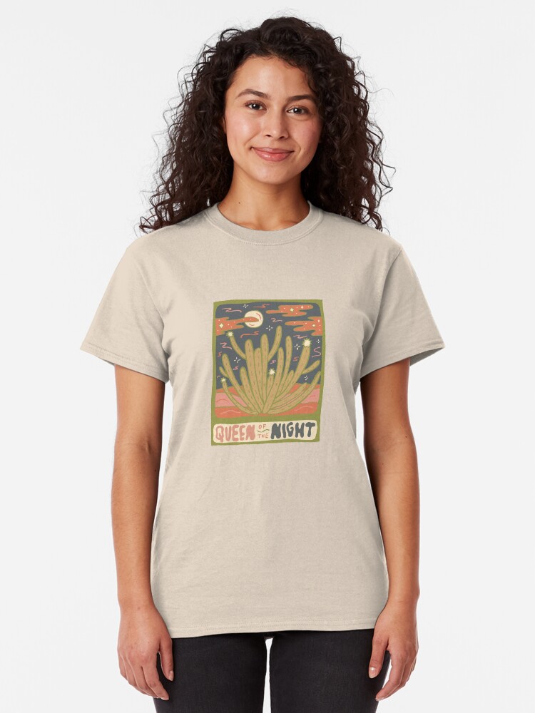 Alternate view of Cactus Tarot Cards- Queen of the Night Classic T-Shirt