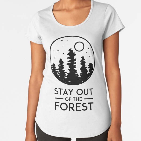 SSDGM MFM Murderino Stay Out of the Forest Premium Scoop T-Shirt
