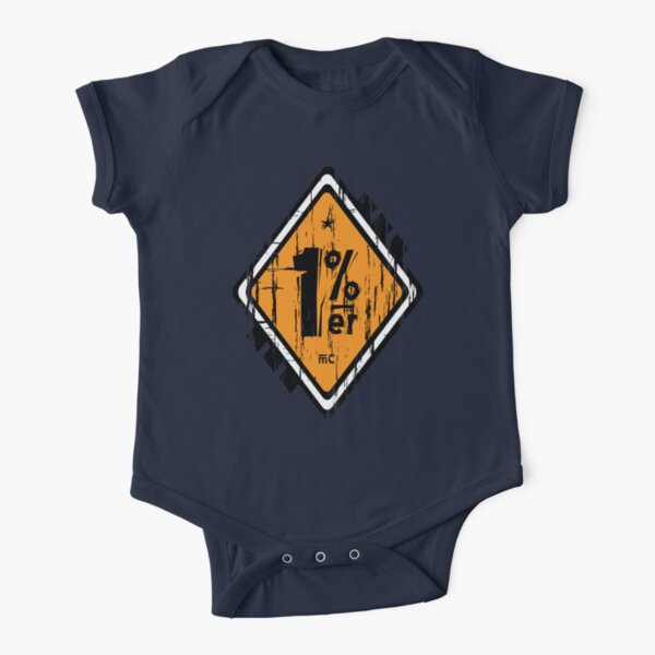 1 % Percenter Short Sleeve Baby One-Piece