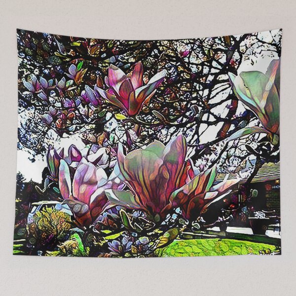 Artikelvorschau, Magnolie auf dem Vormarsch entworfen und verkauft von David Trotter Fine Art.