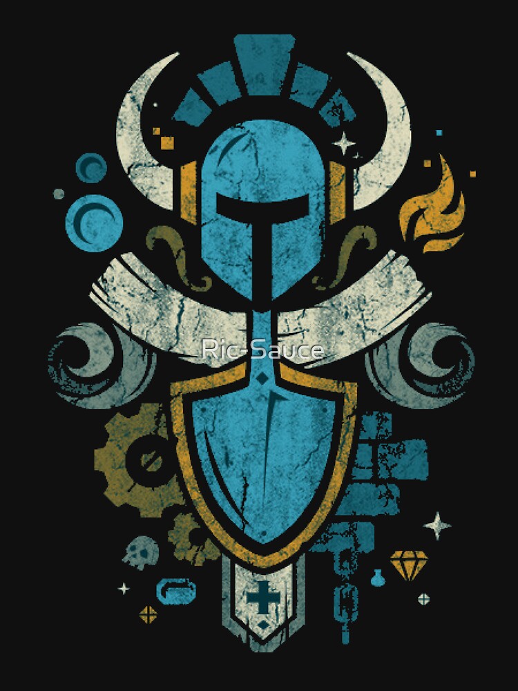 "Shovel Knight Shovelry Emblem Crest" Tshirt for Sale by RicSauce