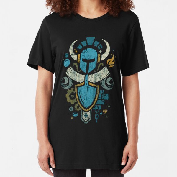 Shovel Knight Shovelry Emblem Crest Slim Fit T-Shirt