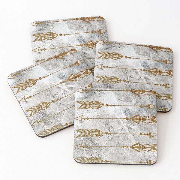 Item preview, Jaded Gold Arrows on Stone designed and sold by cadinera.