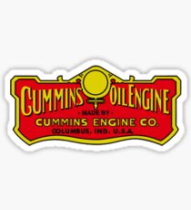 Cummins Oil Engine Vintage Sticker