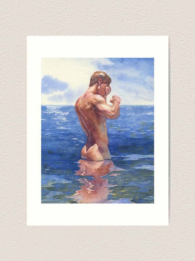 Alternate view of Rolling Muscles, Lapping Waves Art Print