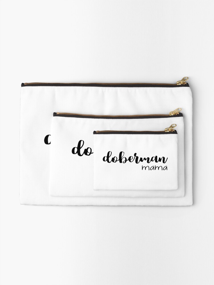 Alternate view of doberman mama Zipper Pouch
