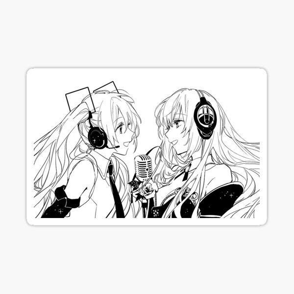 A Moment of Song: Miku and Luka Sticker