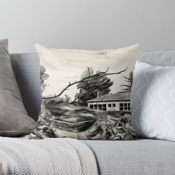 Garden Courtyard Throw Pillow