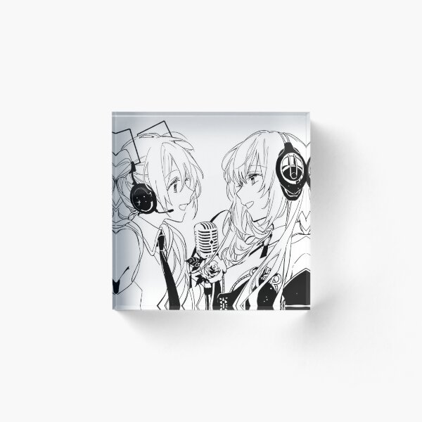 A Moment of Song: Miku and Luka Acrylic Block