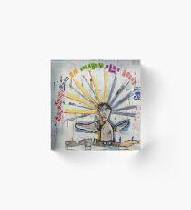 Somewhere Over The Rainbow Acrylic Block
