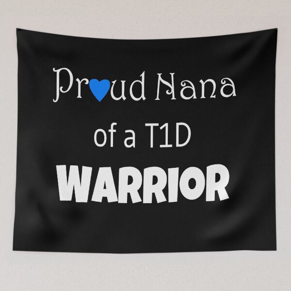 Item preview, Proud Nana - White Text - Blue Heart designed and sold by CatGirl101.