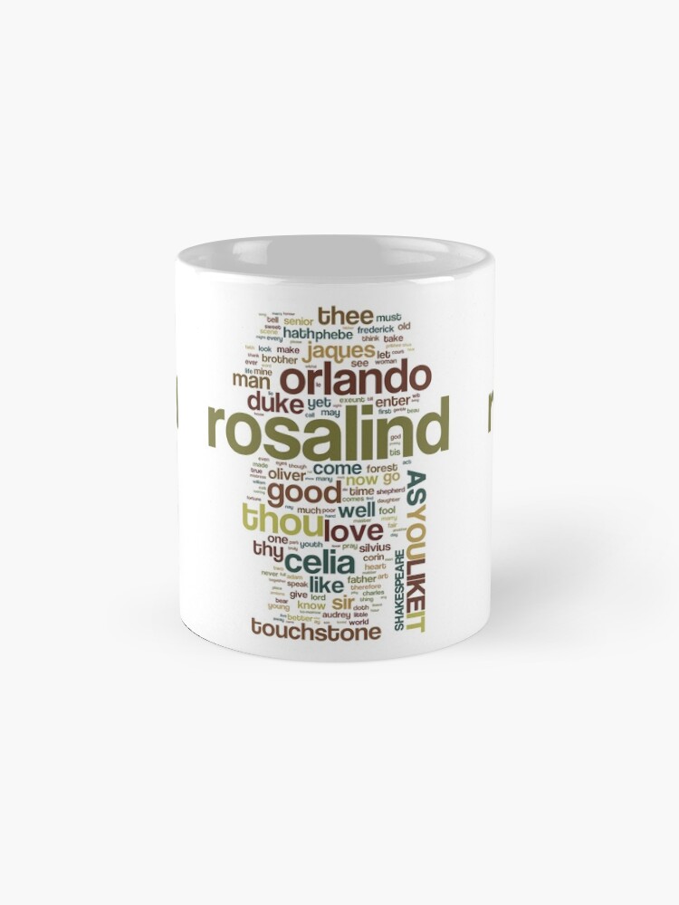 Thumbnail 4 of 6, Coffee Mug, Shakespeare's As You Like It Wordplay designed and sold by incognitagal.