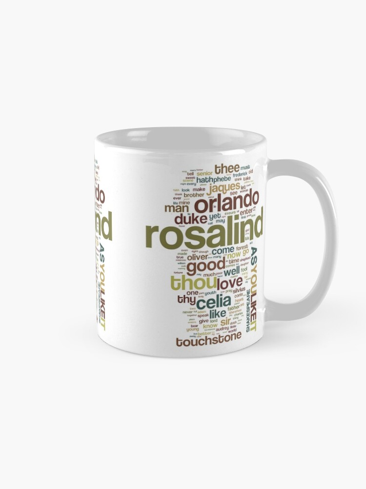 Thumbnail 5 of 6, Coffee Mug, Shakespeare's As You Like It Wordplay designed and sold by incognitagal.