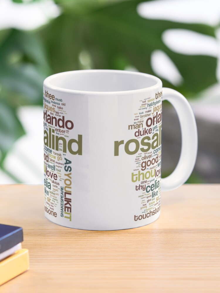 Thumbnail 1 of 6, Coffee Mug, Shakespeare's As You Like It Wordplay designed and sold by incognitagal.