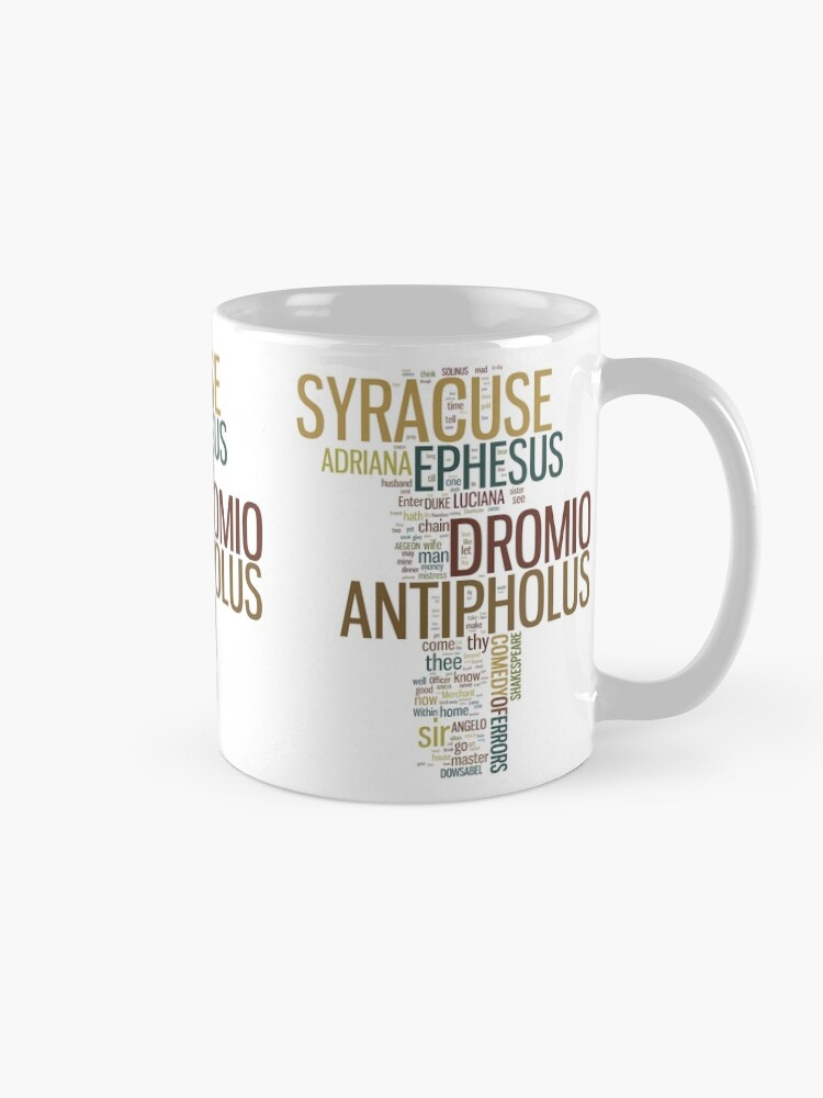 Alternate view of Shakespeare's The Comedy of Errors Wordplay Coffee Mug