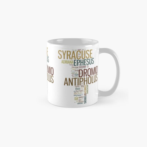 Shakespeare's The Comedy of Errors Wordplay Classic Mug