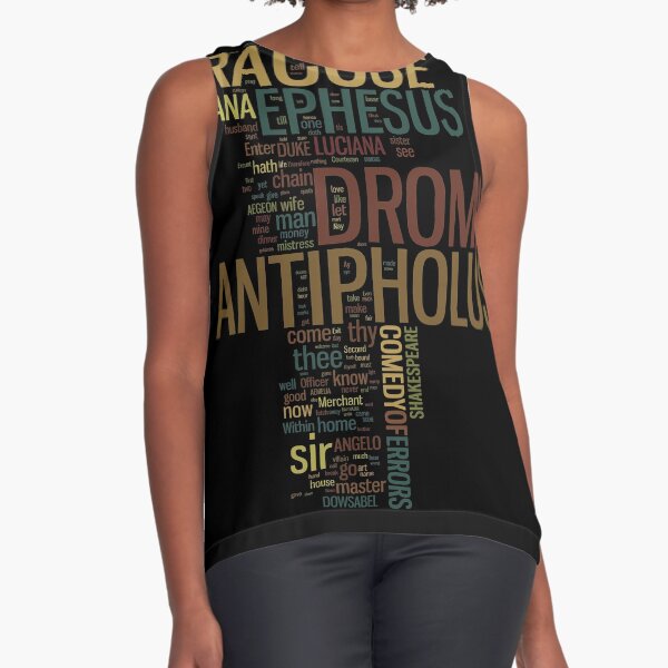 Shakespeare's The Comedy of Errors Wordplay Sleeveless Top