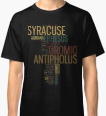 Shakespeare's The Comedy of Errors Wordplay Classic T-Shirt
