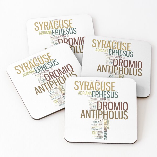 Item preview, Shakespeare's The Comedy of Errors Wordplay designed and sold by Styled Vintage.