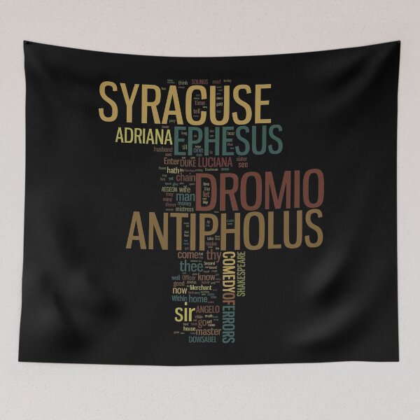 Item preview, Shakespeare's The Comedy of Errors Wordplay designed and sold by Styled Vintage.
