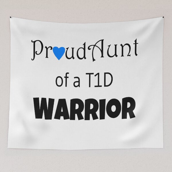 Item preview, Proud Aunt - Black Text - Blue Heart designed and sold by CatGirl101.