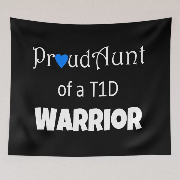 Item preview, Proud Aunt - White Text - Blue Heart designed and sold by CatGirl101.