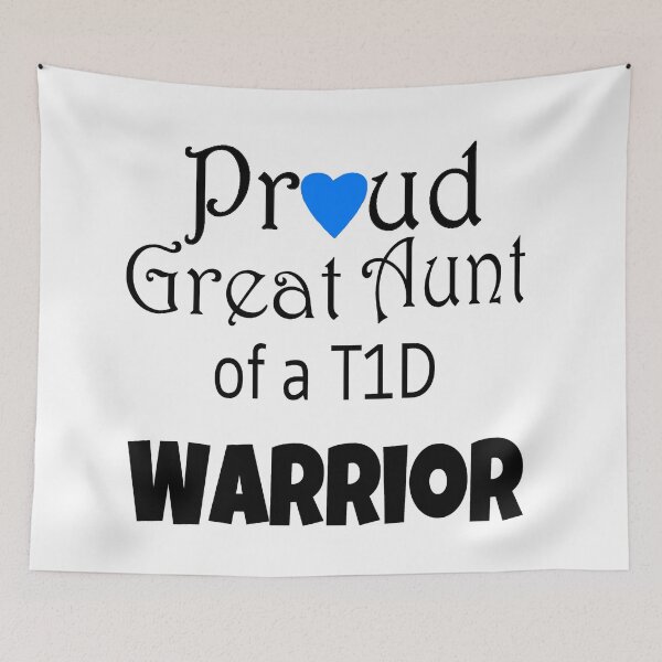 Item preview, Proud Great Aunt - Black Text - Blue Heart designed and sold by CatGirl101.