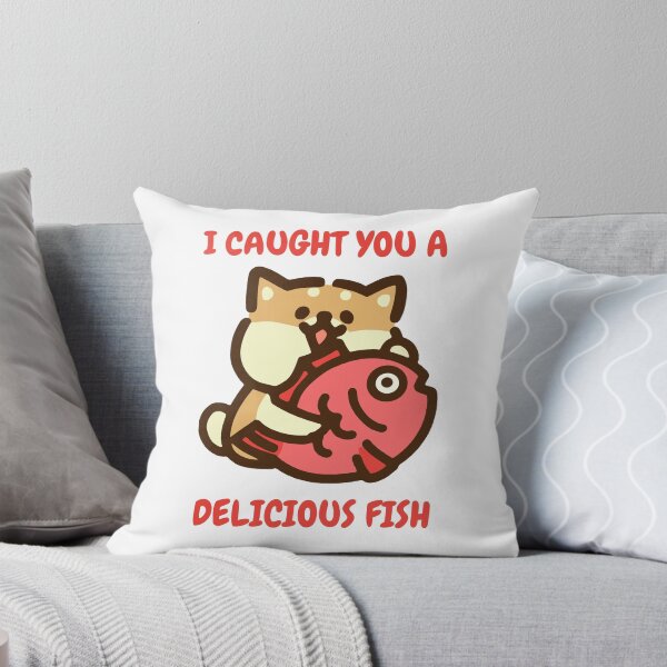 Item preview, I Caught You A Delicious Fish Shiba Inu  designed and sold by Hustlercredo.