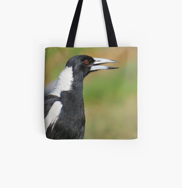 Australian Magpie Singing All Over Print Tote Bag