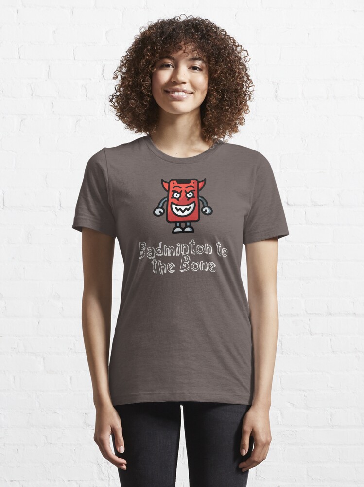 Alternate view of Badminton to the Bone Essential T-Shirt