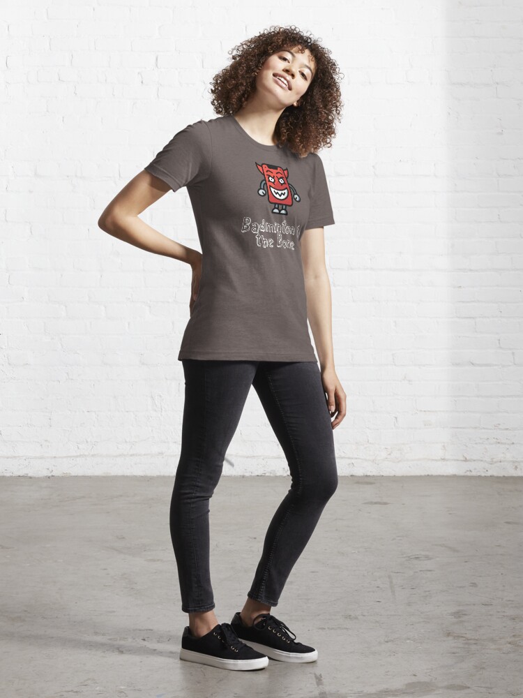 Alternate view of Badminton to the Bone Essential T-Shirt