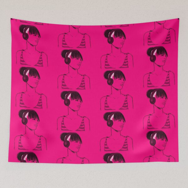 Item preview, Headphones Pink designed and sold by Anna Maisner.