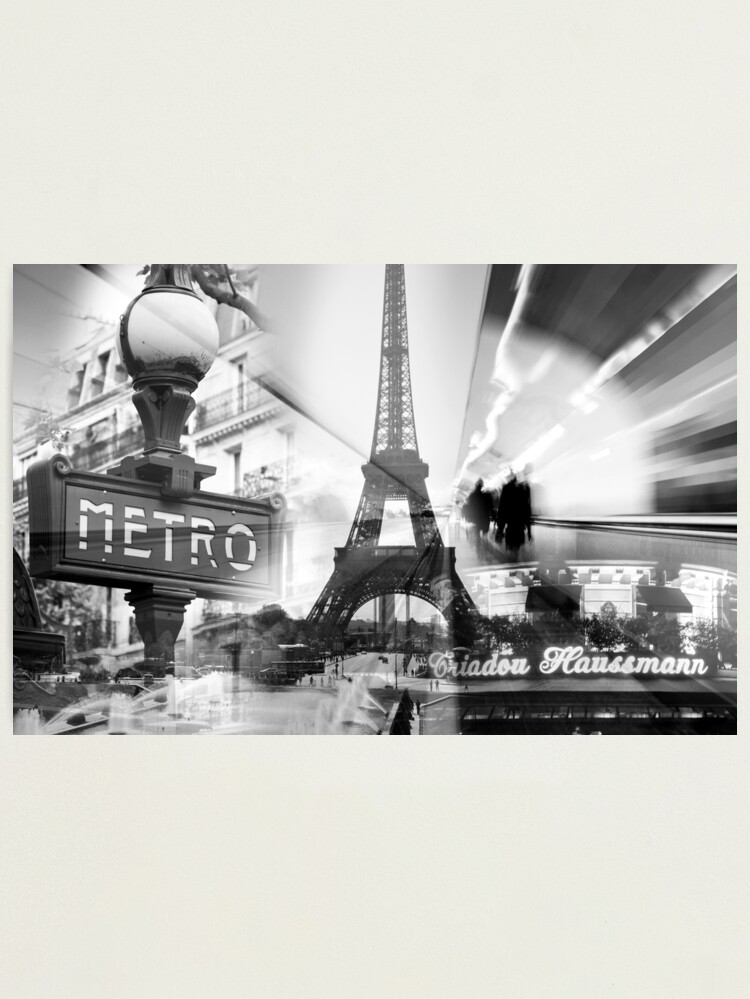 Thumbnail 2 of 3, Photographic Print, Paris Collage designed and sold by AdrianAlford.