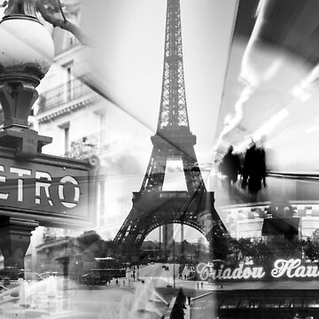 Artwork thumbnail, Paris Collage by Adrian Alford Photography