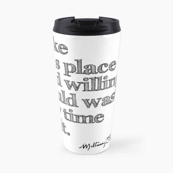Shakespeare As You Like It Grunge Sketch Quote Travel Mug