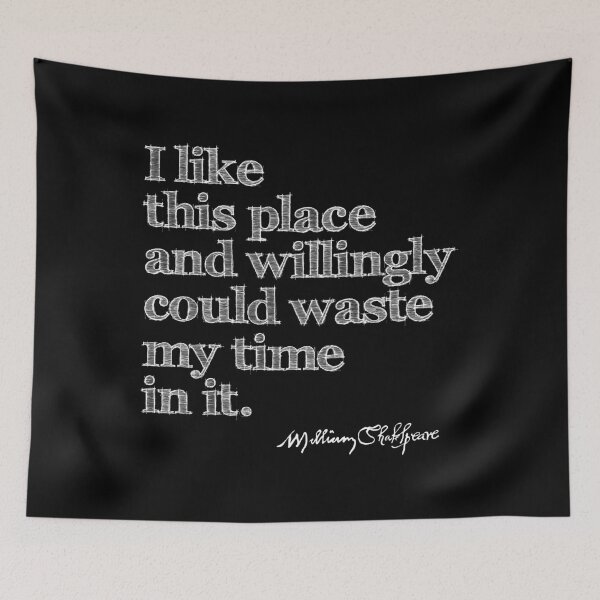 Item preview, Shakespeare As You Like It Waste Time Quote designed and sold by Styled Vintage.